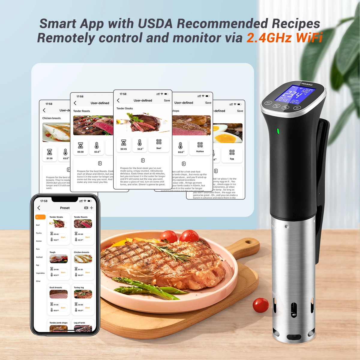 INKBIRD Wi-Fi Sous Vide Cooker