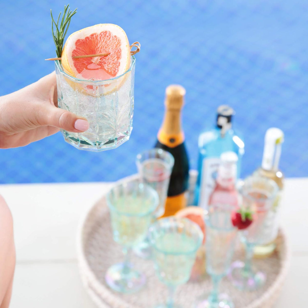Myrtle Beach Tall & Short Tumbler - Teal, Shatterproof Drinking Glasses, Dishwasher Safe, BPA Free