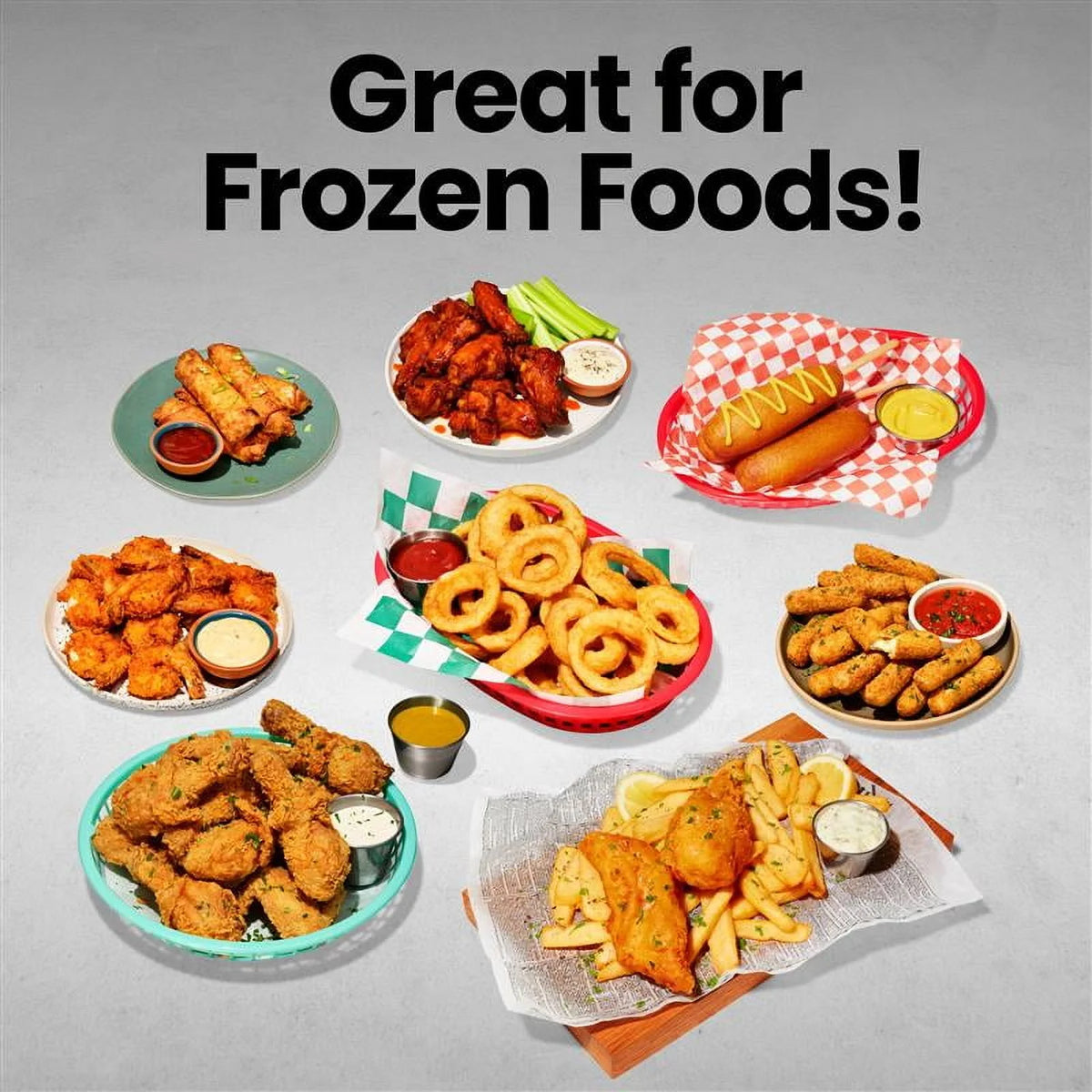 Upgrade your kitchen with the NEW Turbofry Air Fryer! 🌟 Digital controls & 5 Qt capacity in sleek stainless steel! 🍟✨ #HealthyEating #AirFryer