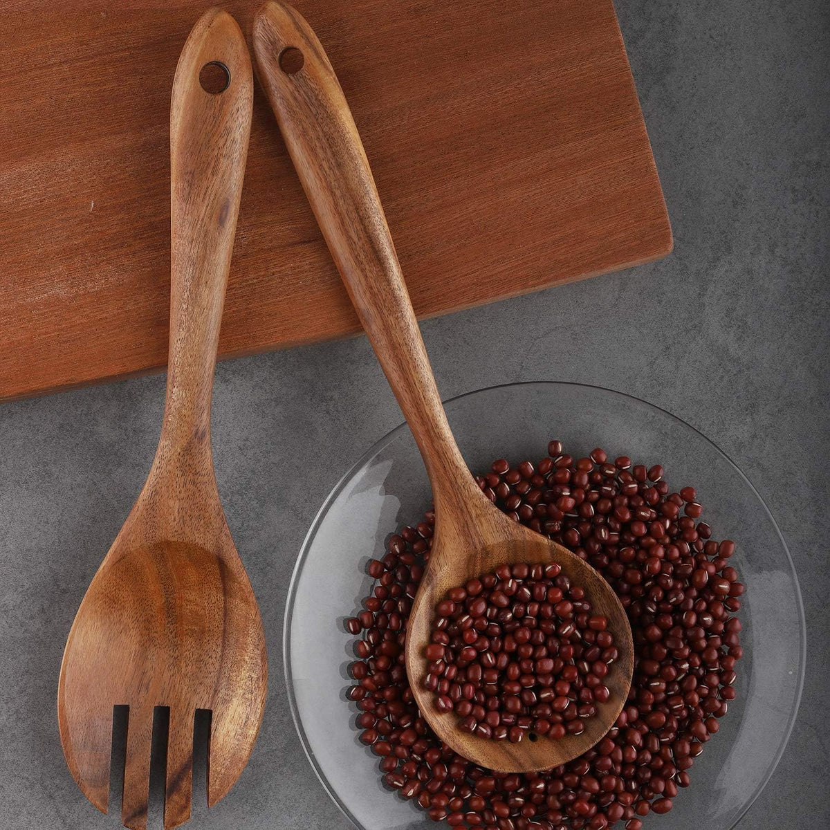 Elevate Your Cooking Game with Our 4-Piece Wooden Utensil Set! 🍳✨