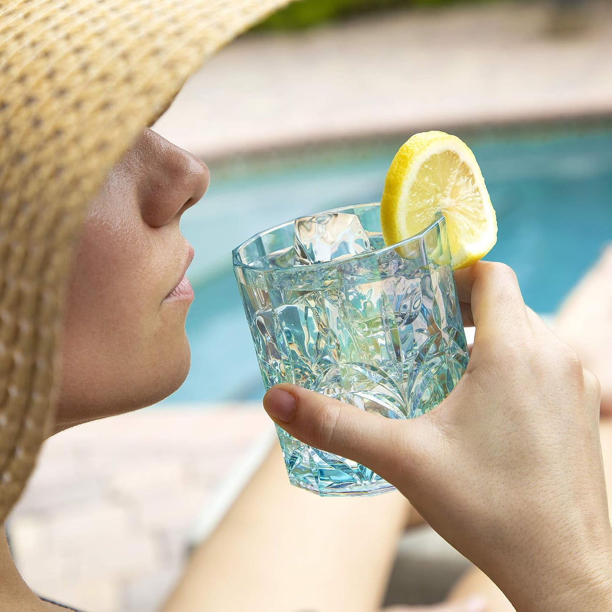 Myrtle Beach Tall & Short Tumbler - Teal, Shatterproof Drinking Glasses, Dishwasher Safe, BPA Free