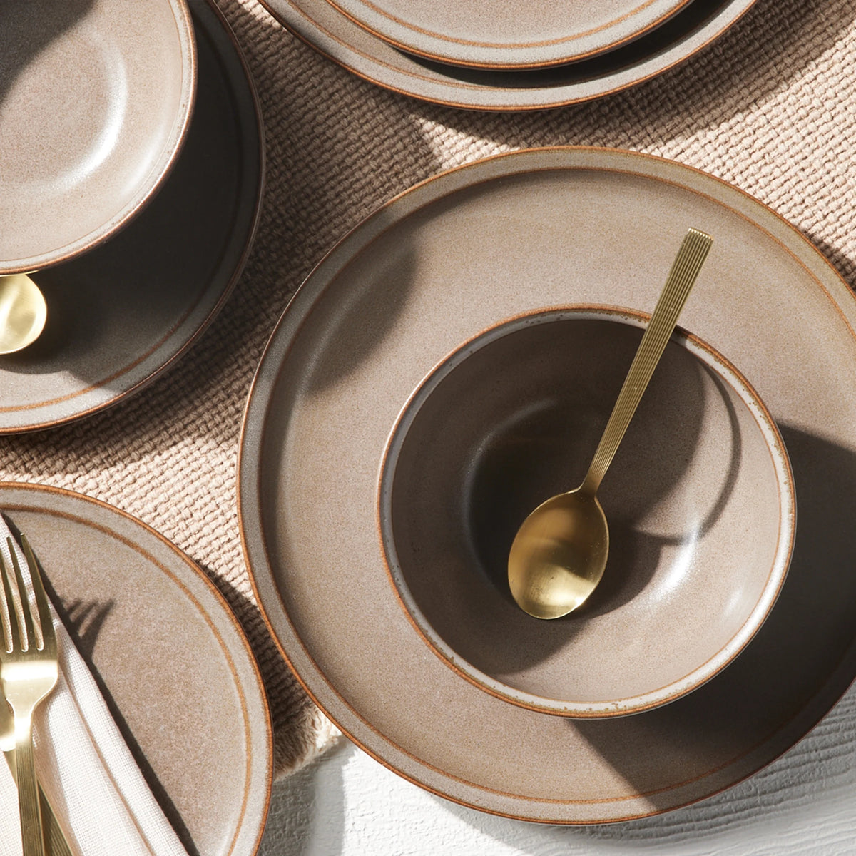 Transform your dining experience with the Better Homes and Gardens 12-Piece Brown Stoneware Dinnerware Set for 4! 🌟🍽️ #HomeDecor #DiningEssentials