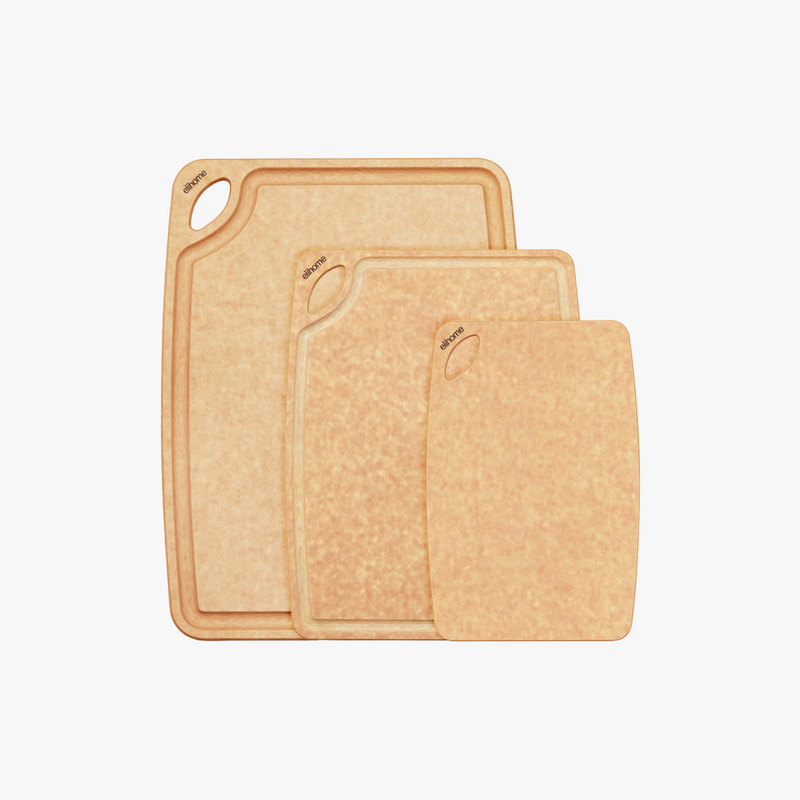 Elihome Classic Cutting Board Set, 3-Piece