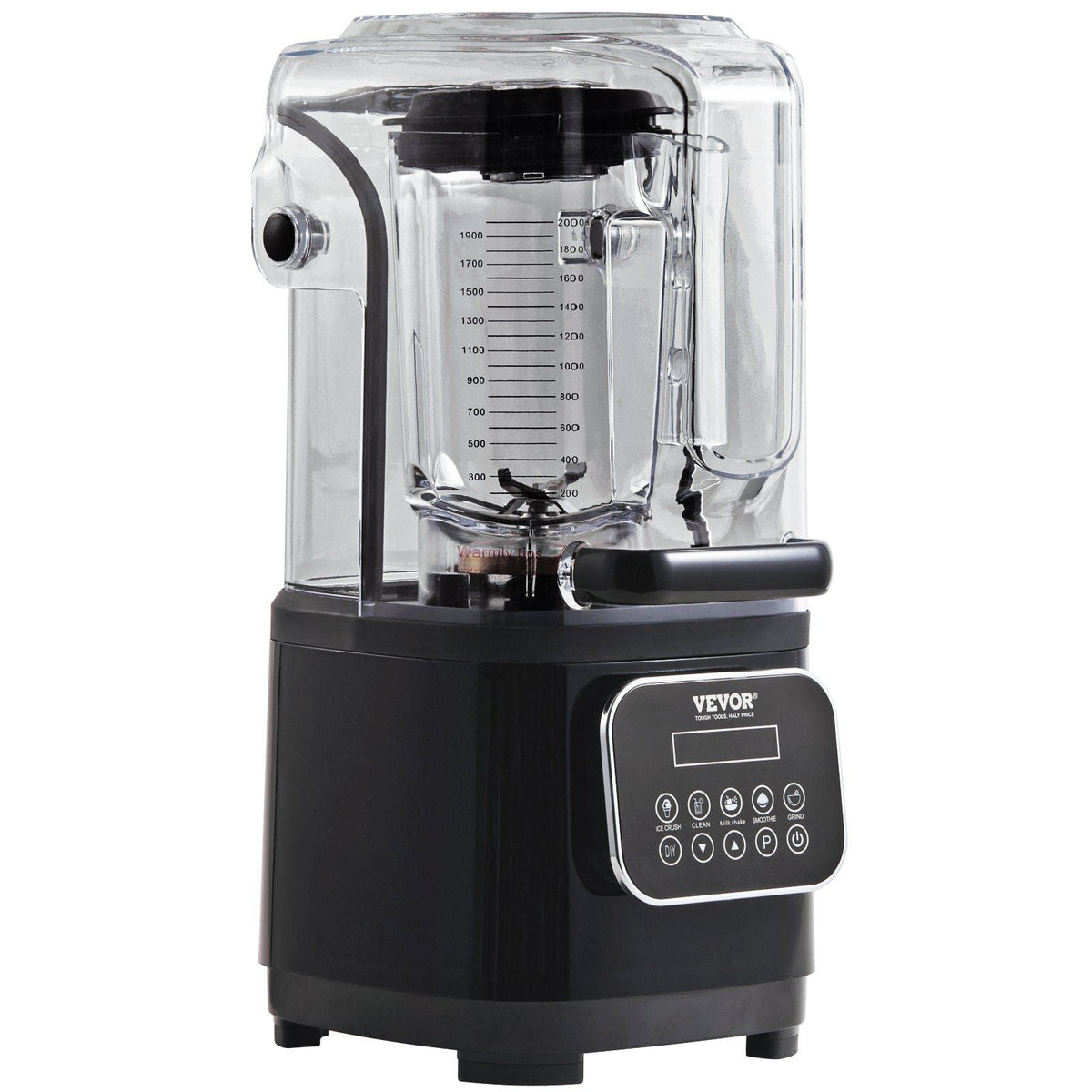 VEVOR Countertop Blender with Sound Shield, 68 oz