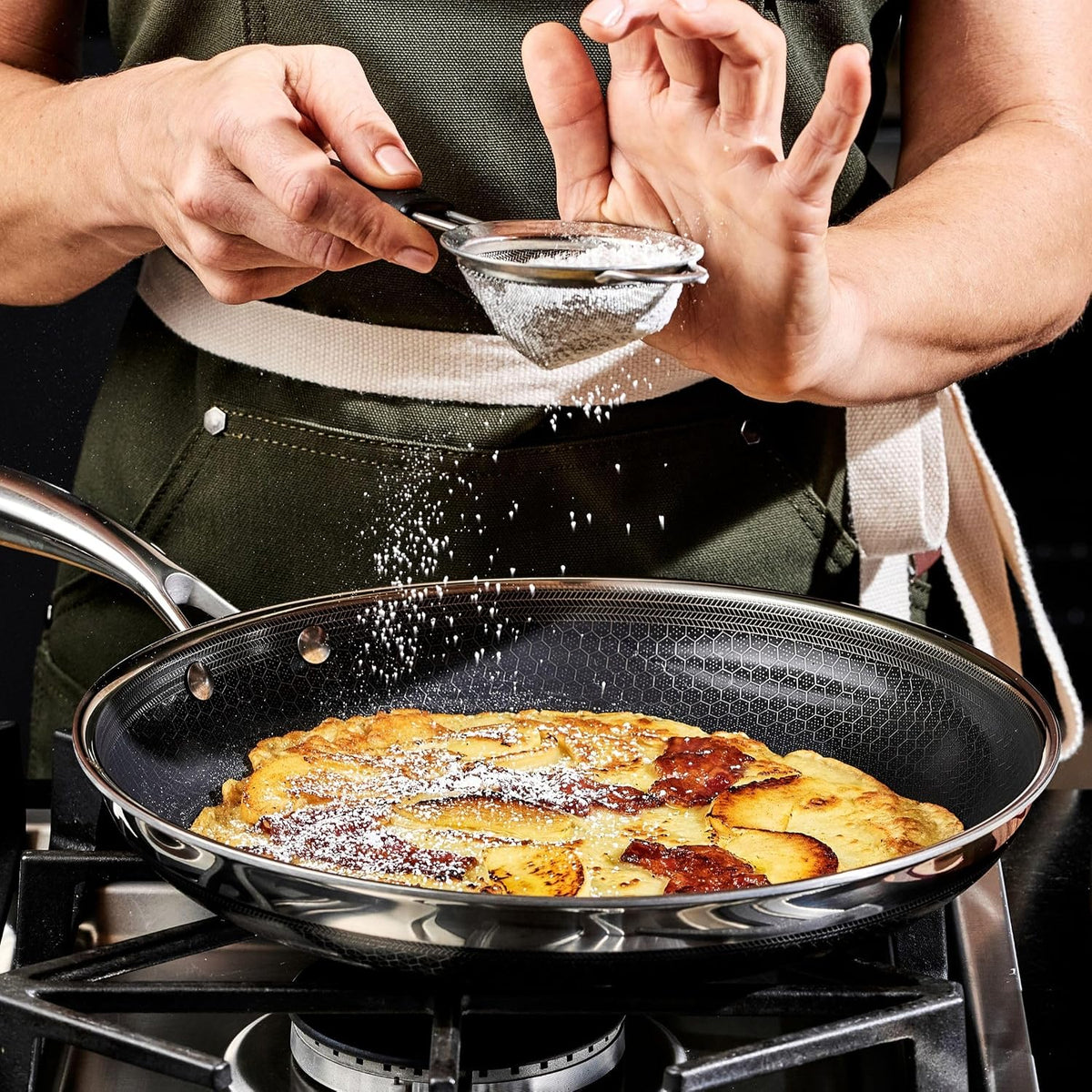 Hexclad 12" Hybrid Nonstick Frying Pan, Dishwasher & Induction Safe