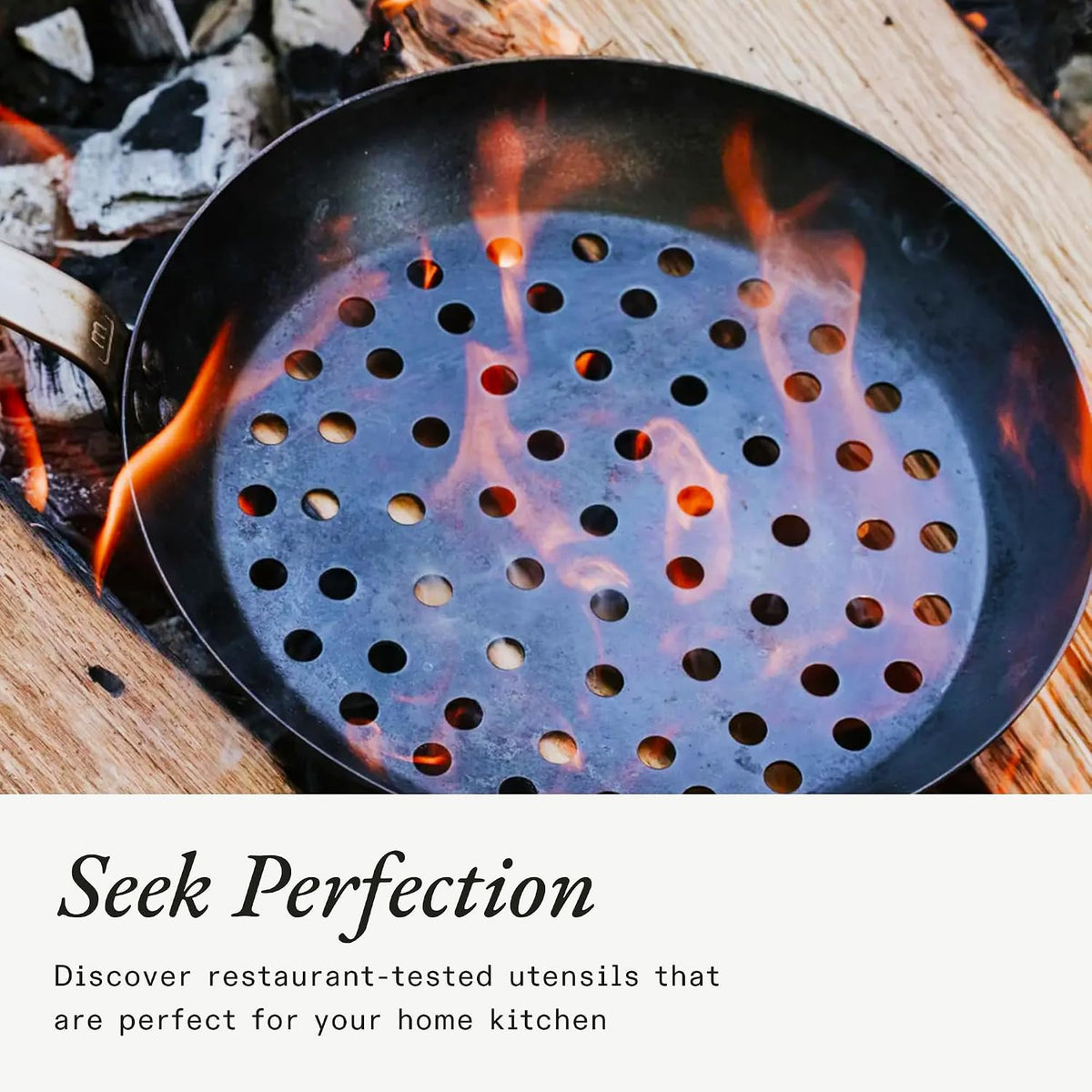 Made in Cookware - 12" Seasoned Carbon Steel Grill Frying Pan