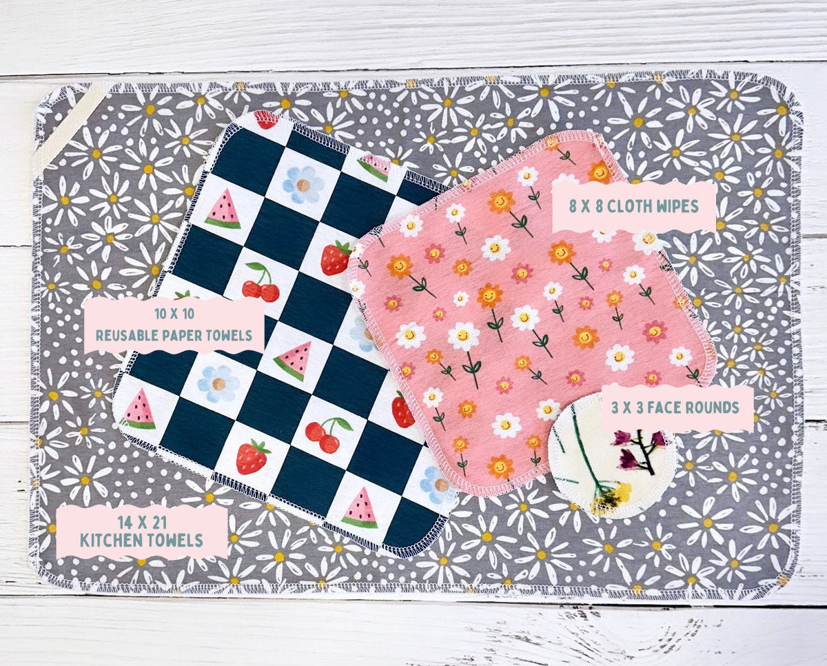 Kitchen Towels, Set of 2, Surprise Prints
