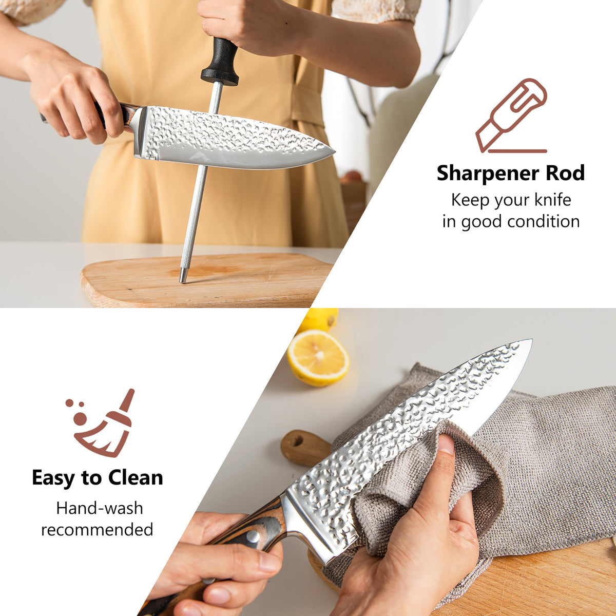 Stainless Steel Knife Block Set, 15-Piece
