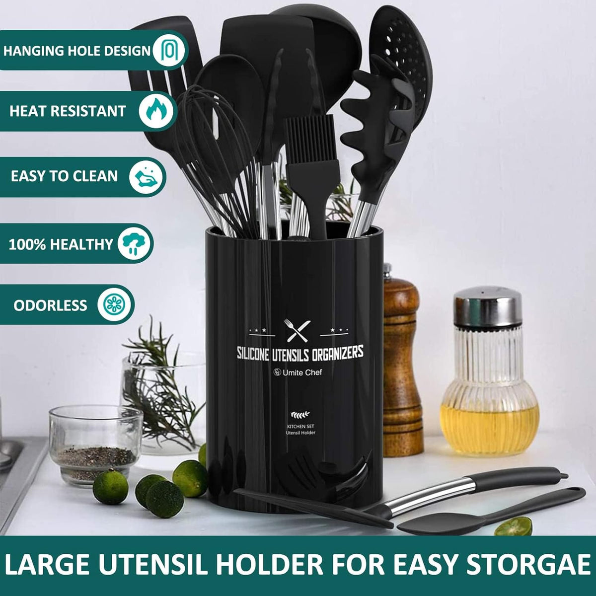 Upgrade Your Cooking Game with Our 15-Piece Silicone Utensil Set! 🍳✨