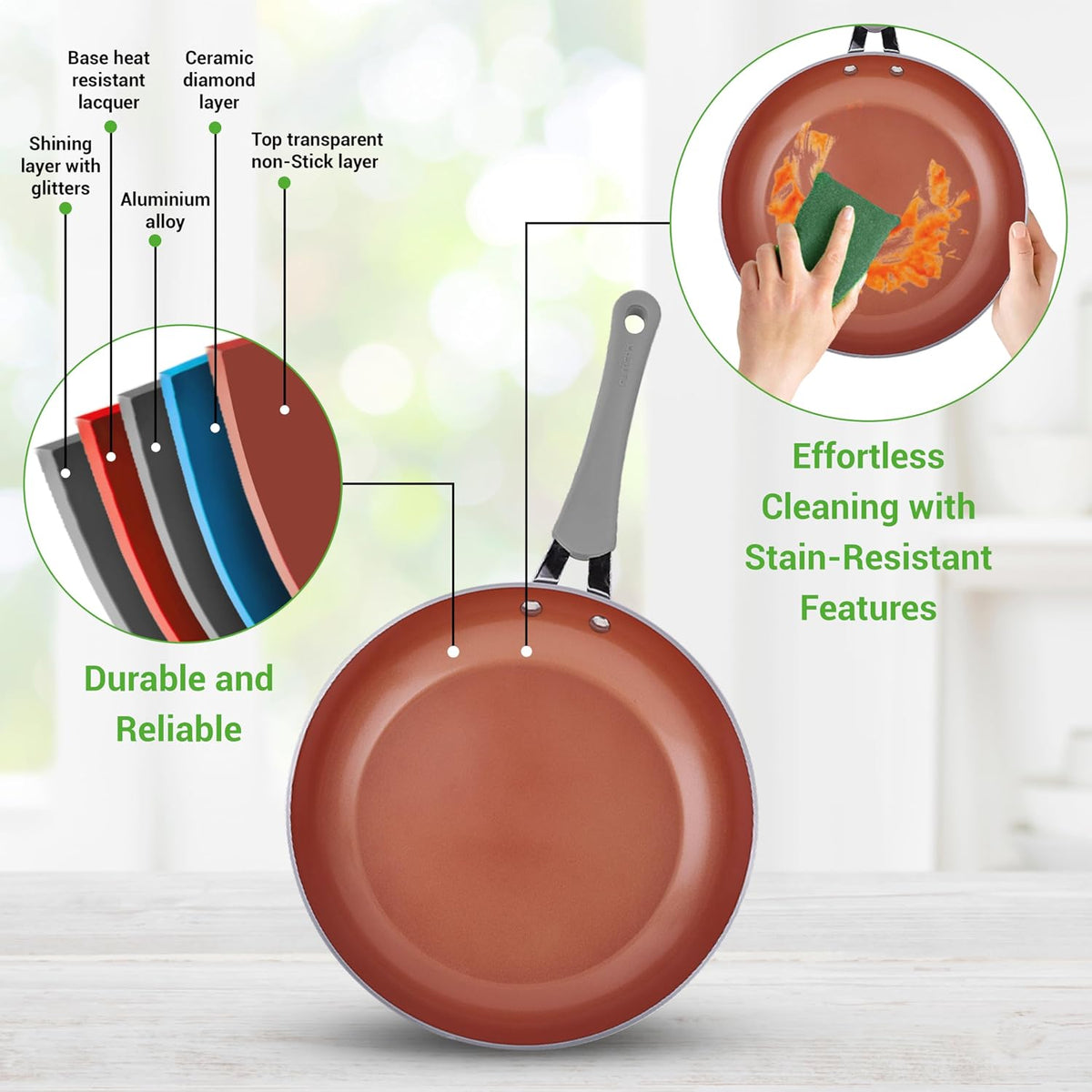 Transform Your Cooking Experience with This 11-Piece Nonstick Ceramic Cookware Set! 🍳✨ Perfect for Every Home Chef! 🥘💖