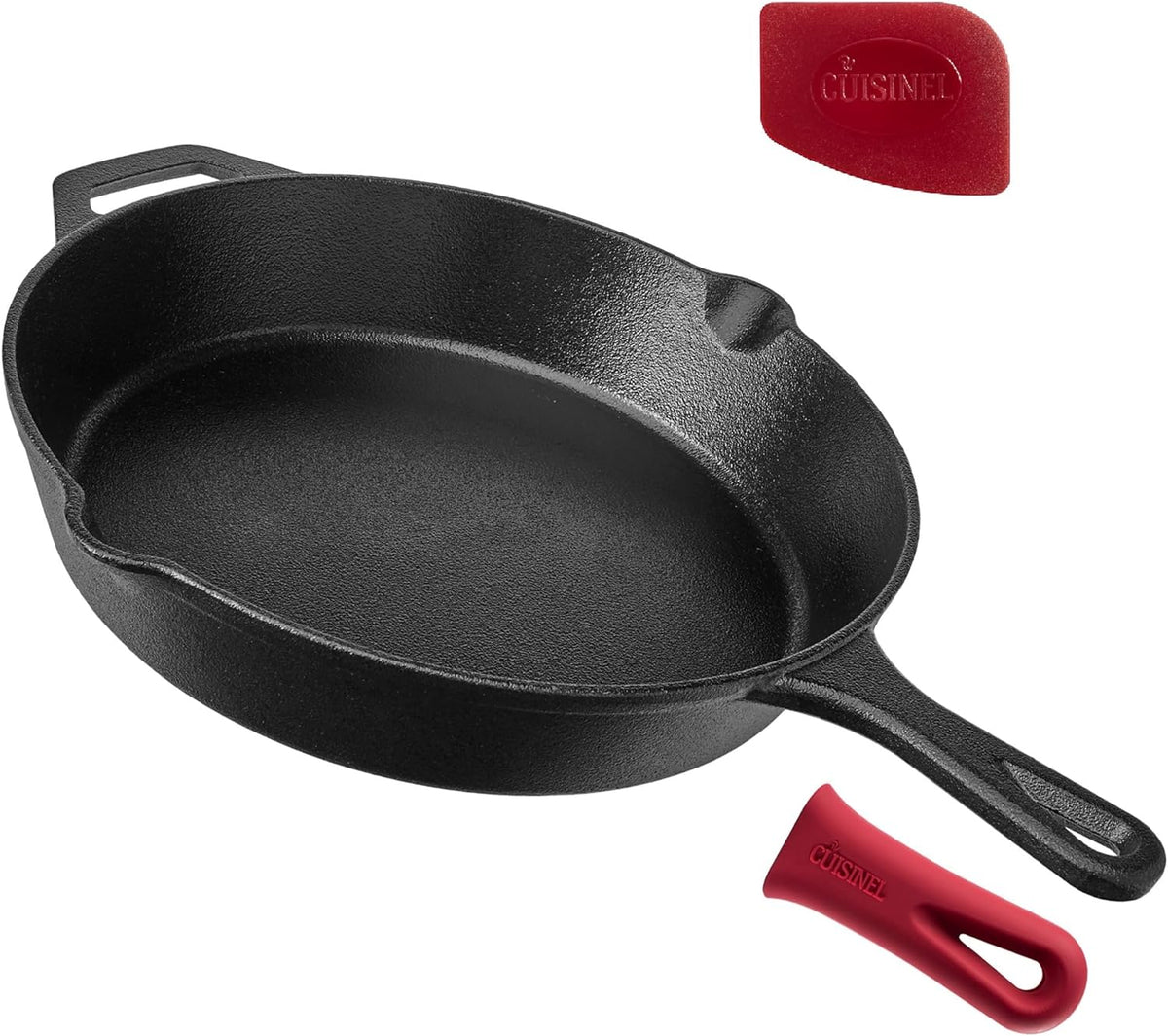 Cook Like a Pro with Our 12-Inch Pre-Seasoned Cast Iron Skillet – Perfect for Oven, Stovetop, and Campfire Adventures! 🍳✨ #CookingEssentials #CastIronChef