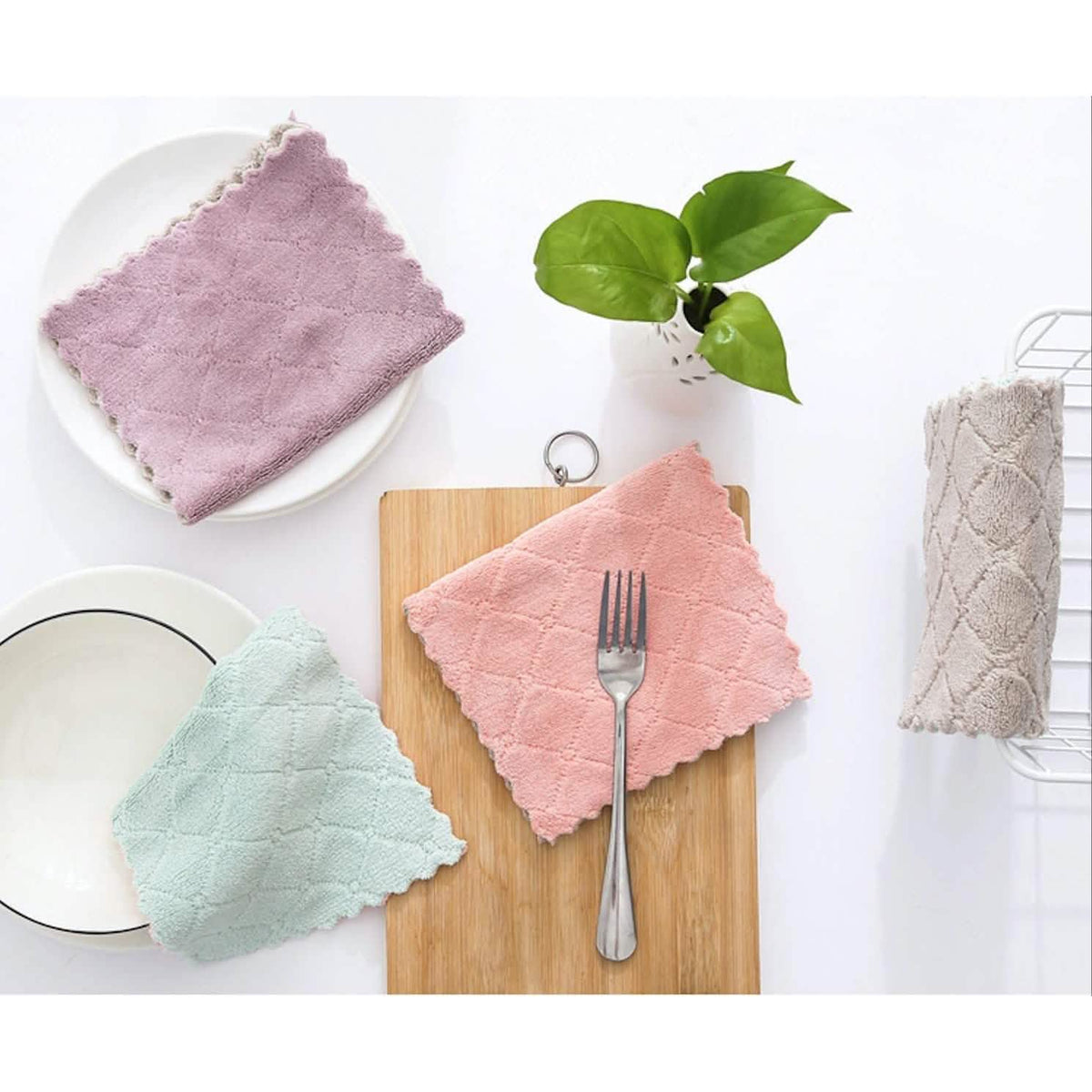 Kitchen Dish Towels, Set of 12