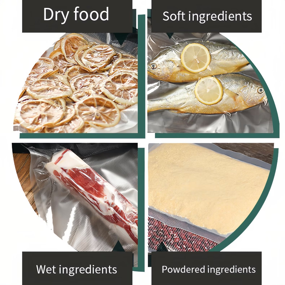 5-in-1 Vacuum Sealer Machine with 10 Bags for Moist and Dry Foods - Ideal for Preserving Freshness