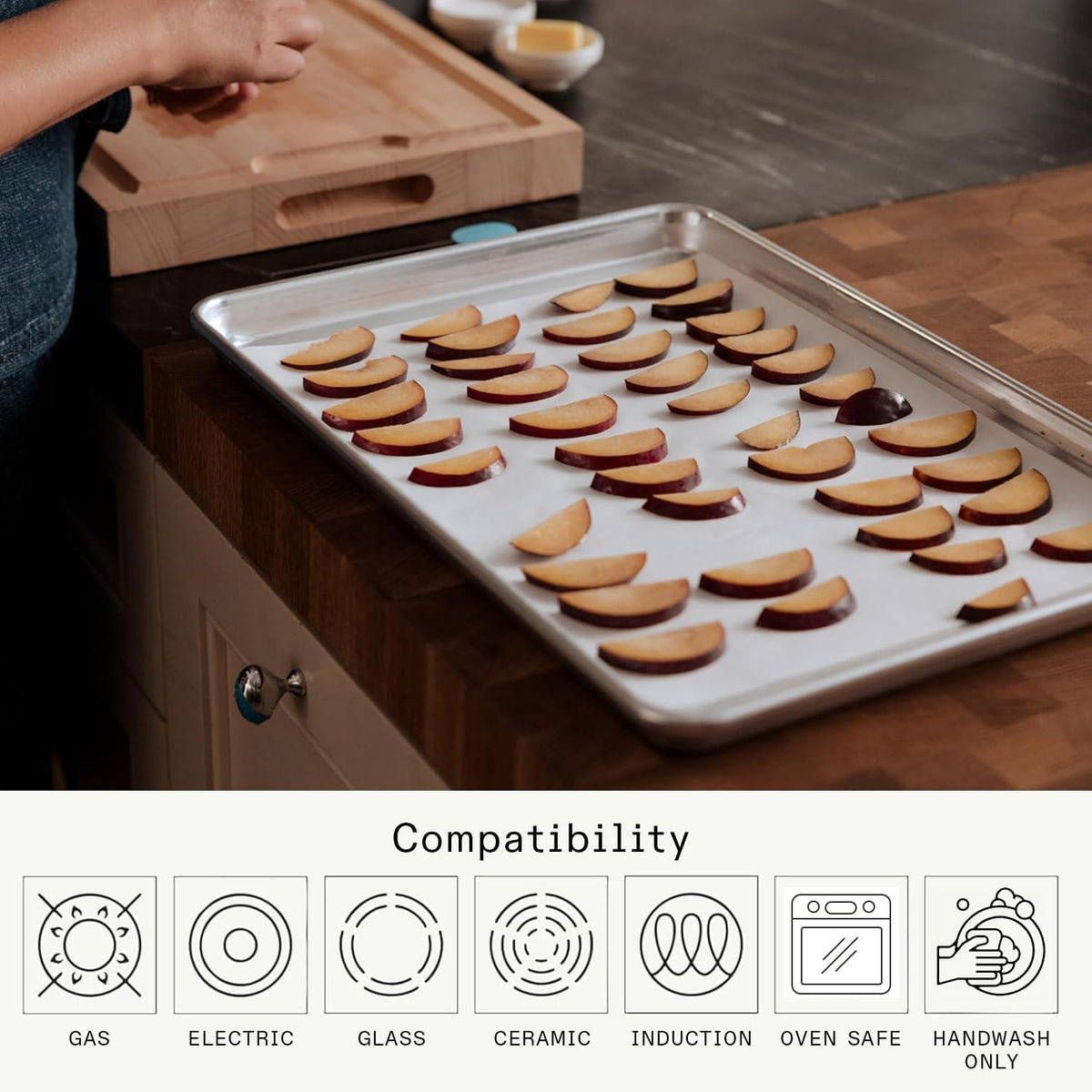 Made in Cookware - Sheet Pan (Non Stick) - Commercial Grade Aluminum Non Stick - Professional Bakeware