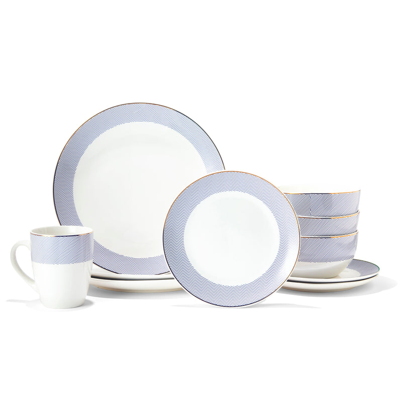 Lorraine Porcelain Dinnerware Set, 16-Piece