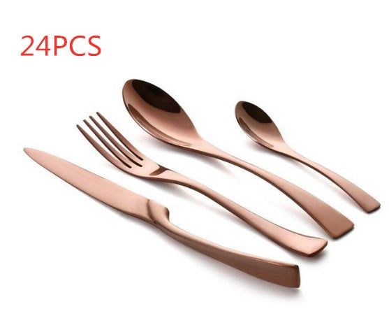 Stainless Steel Flatware, Black