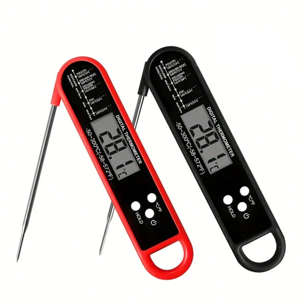 Folding Digital Meat Thermometer with Backlight