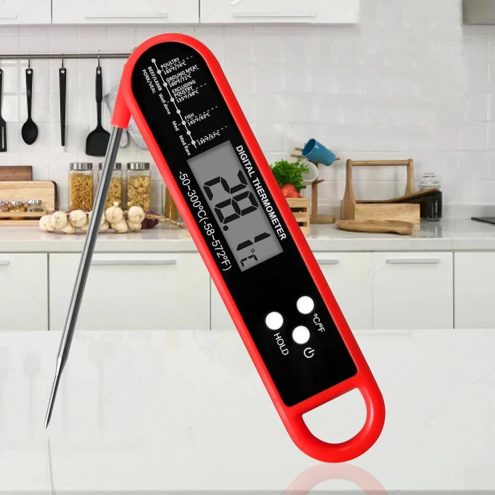 Folding Digital Meat Thermometer with Backlight