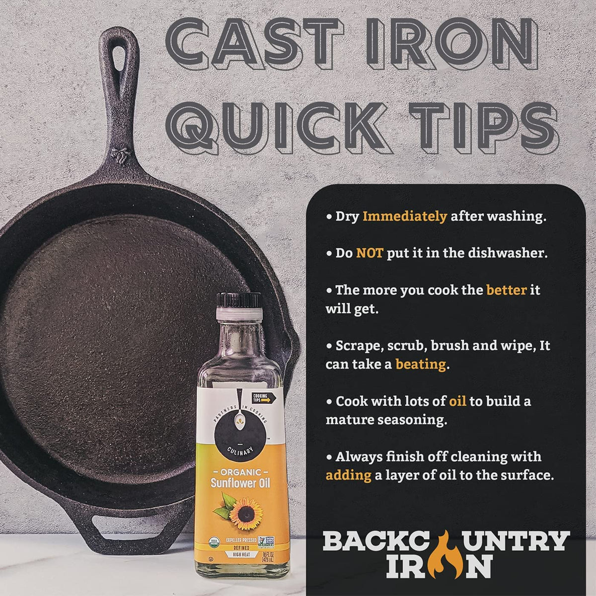 Upgrade your cooking game with this 12-inch pre-seasoned cast iron skillet! 🍳🔥 Perfect for every recipe! #CastIronCooking #KitchenEssentials