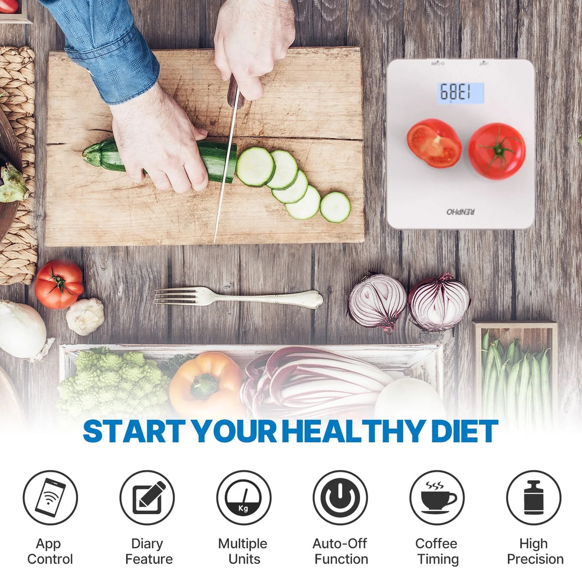 Smart Bluetooth Food Scale: Your Hi-Tech Kitchen Buddy! 🍽️📱✨