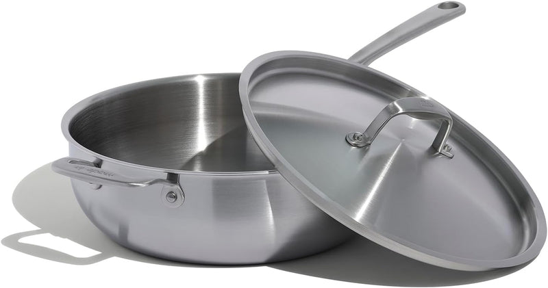 Made In Stainless Steel Saucier, 5 qt