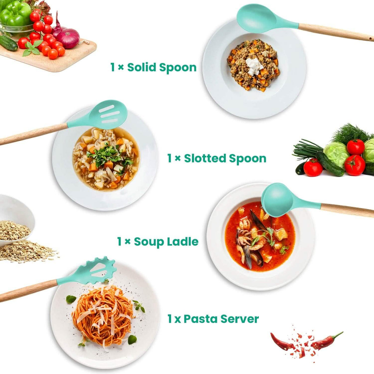 Kitchen Utensil Set, 35-Piece