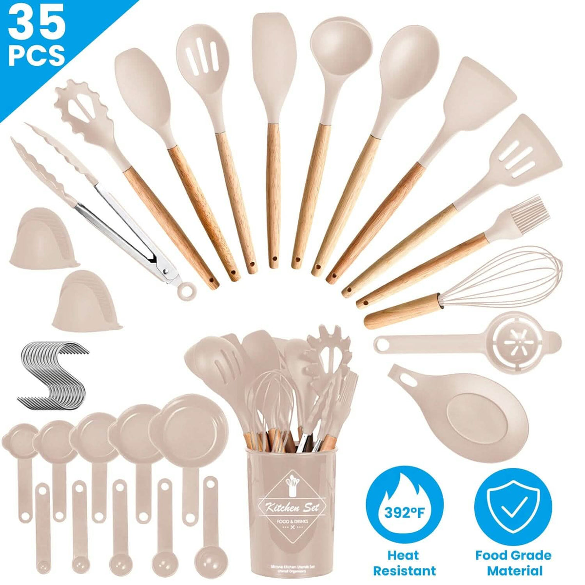 Kitchen Utensil Set, 35-Piece