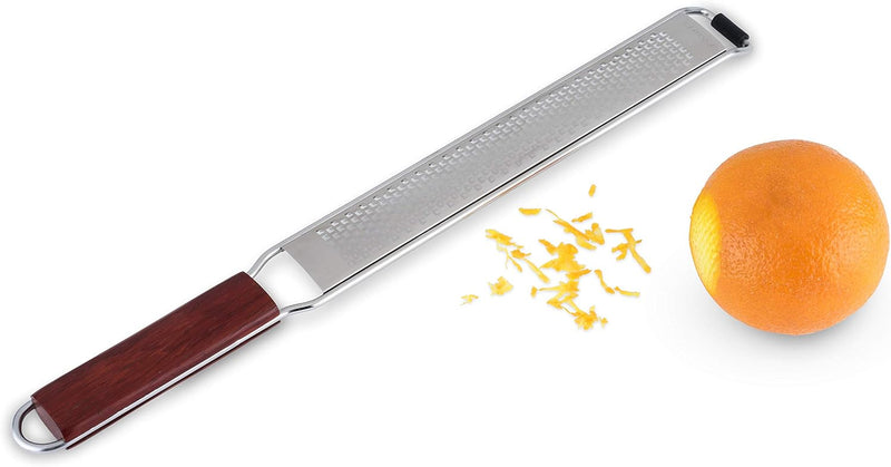 Viski Citrus and Cheese Grater with Acacia Handle