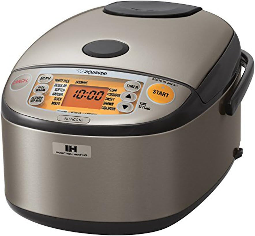 Cook Perfect Rice Every Time with the Zojirushi Induction Heating Rice Cooker - 5.5-Cup, Stylish Stainless Dark Gray! 🍚✨