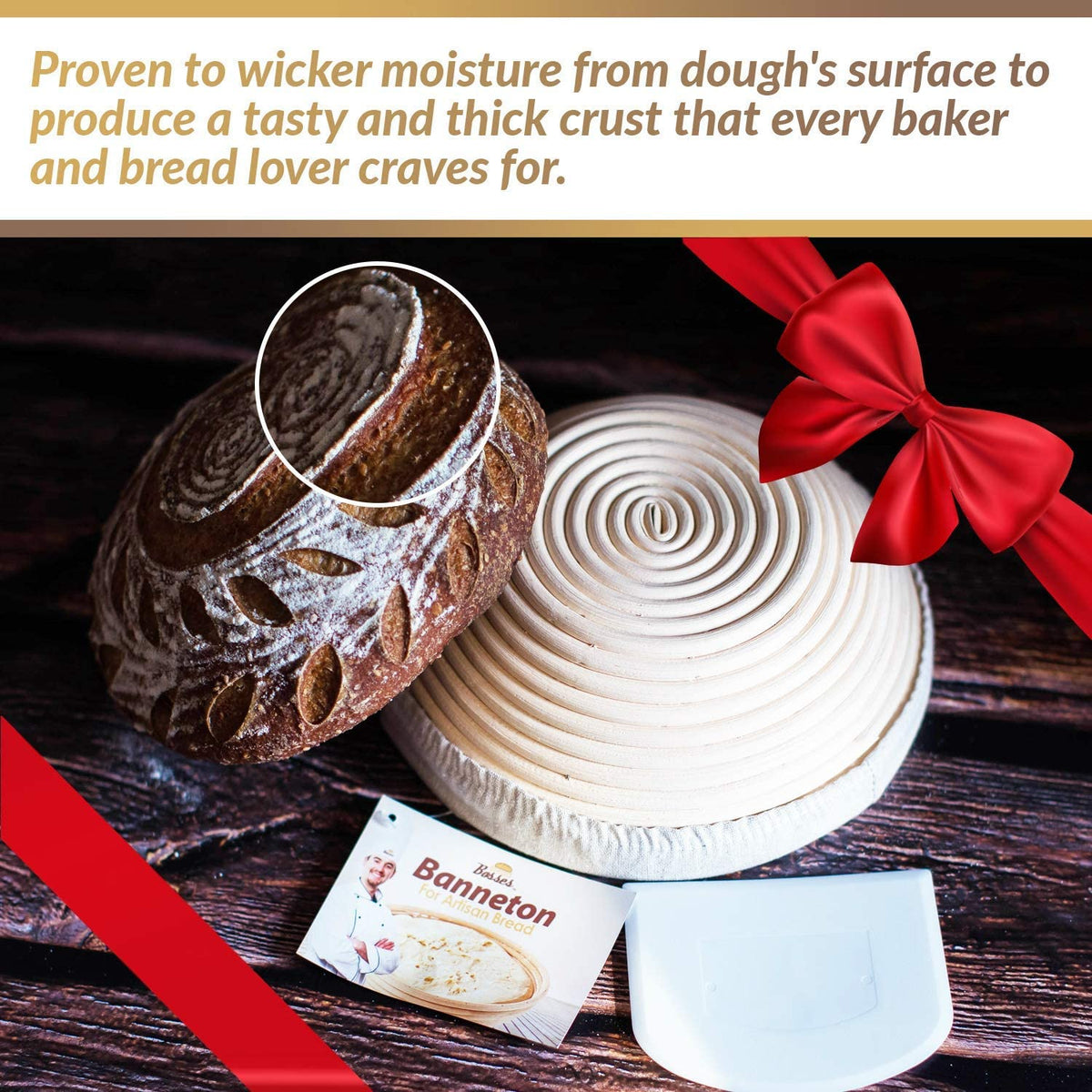 9-Inch Bread Banneton for Sourdough Enthusiasts - Elevate Your Baking Experience