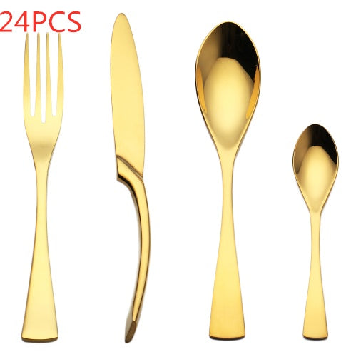 Stainless Steel Flatware, Black