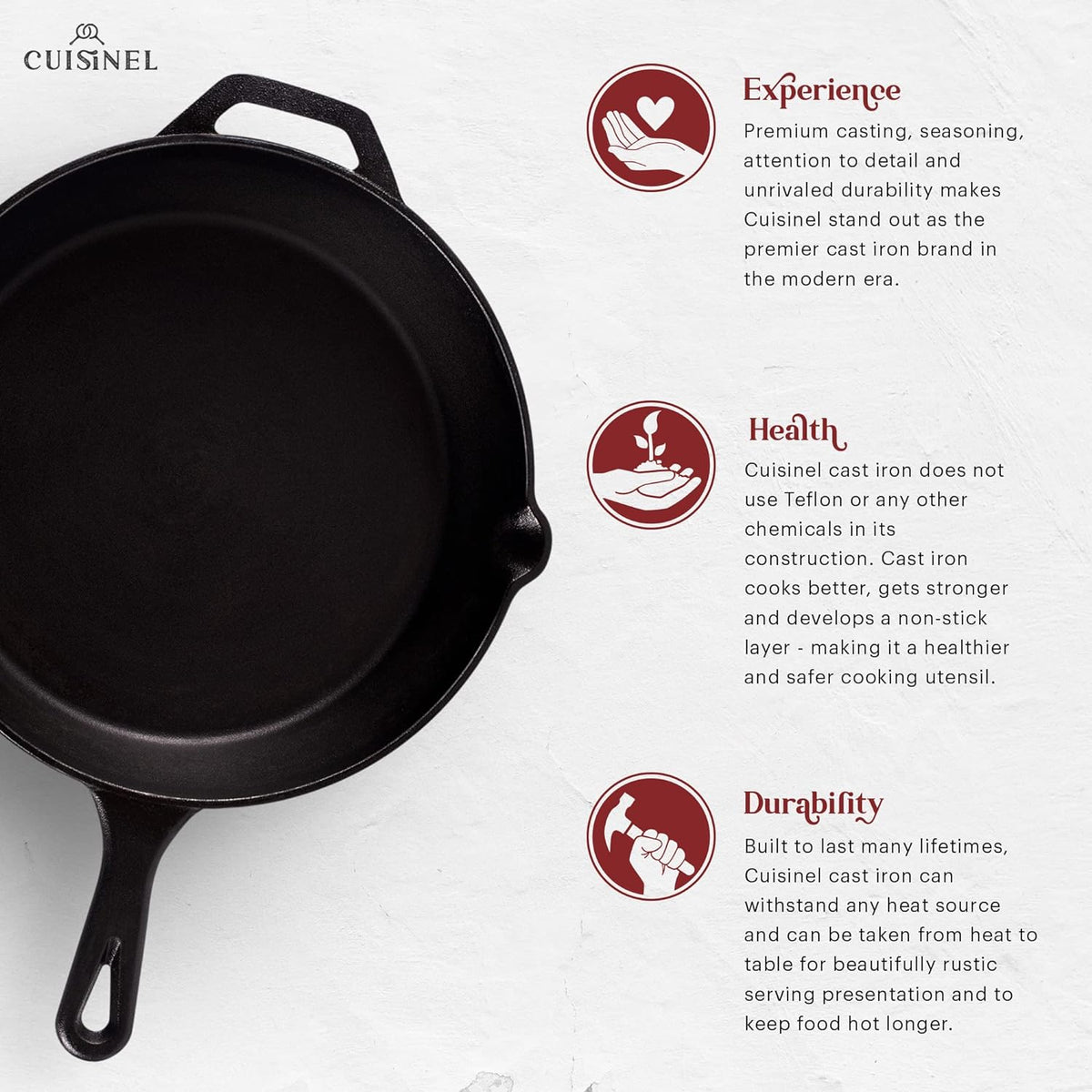 Cook Like a Pro with Our 12-Inch Pre-Seasoned Cast Iron Skillet – Perfect for Oven, Stovetop, and Campfire Adventures! 🍳✨ #CookingEssentials #CastIronChef