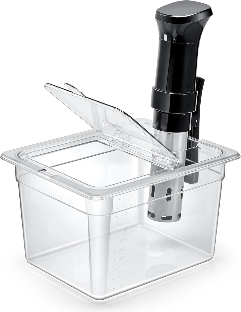 Sous Vide Container with Hinged Lid, 12 qt