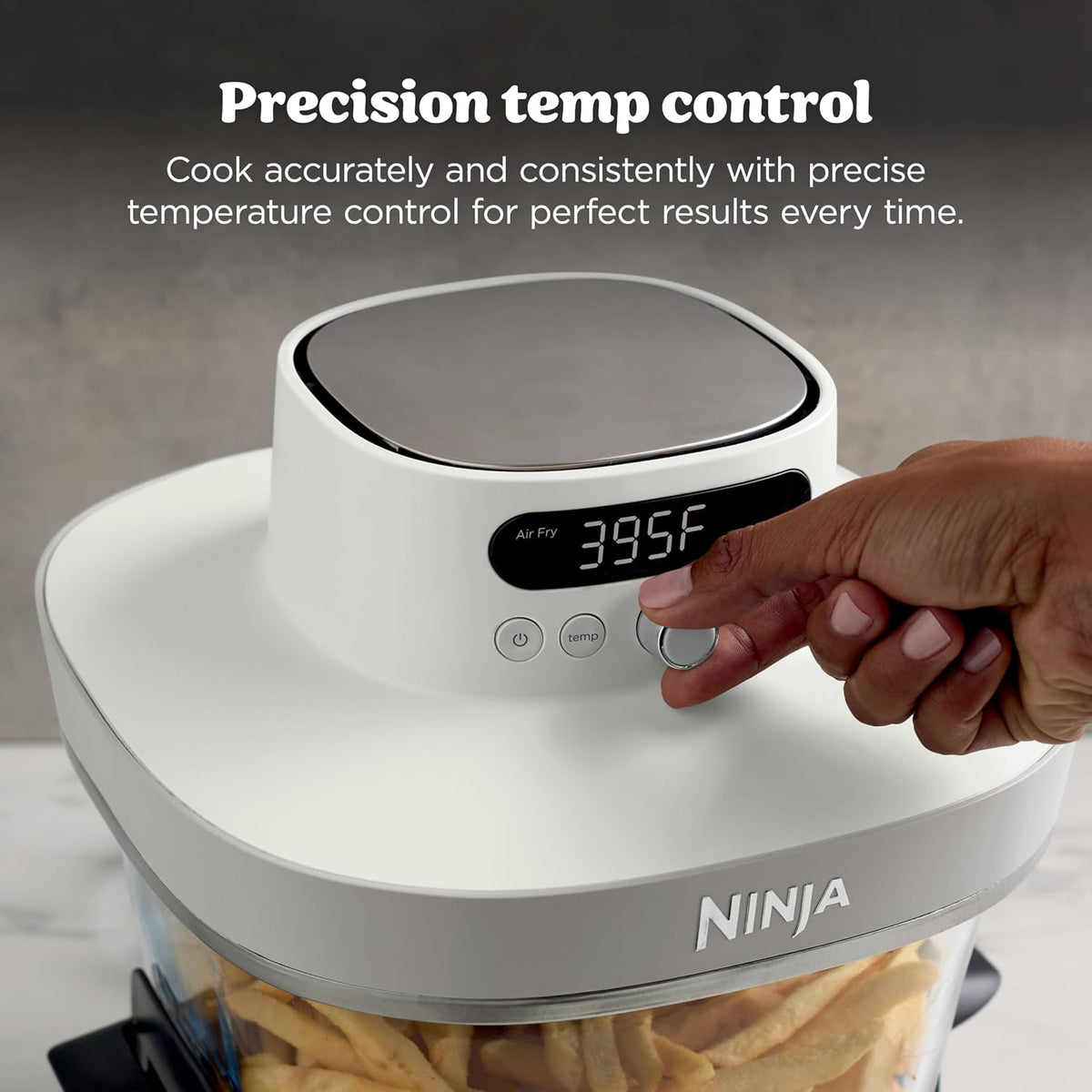 Ninja Crispi Pro Glass Air Fryer, 6-In-1, Bone, AS101LG