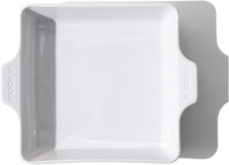 Made In Porcelain Square Baking Dish, White