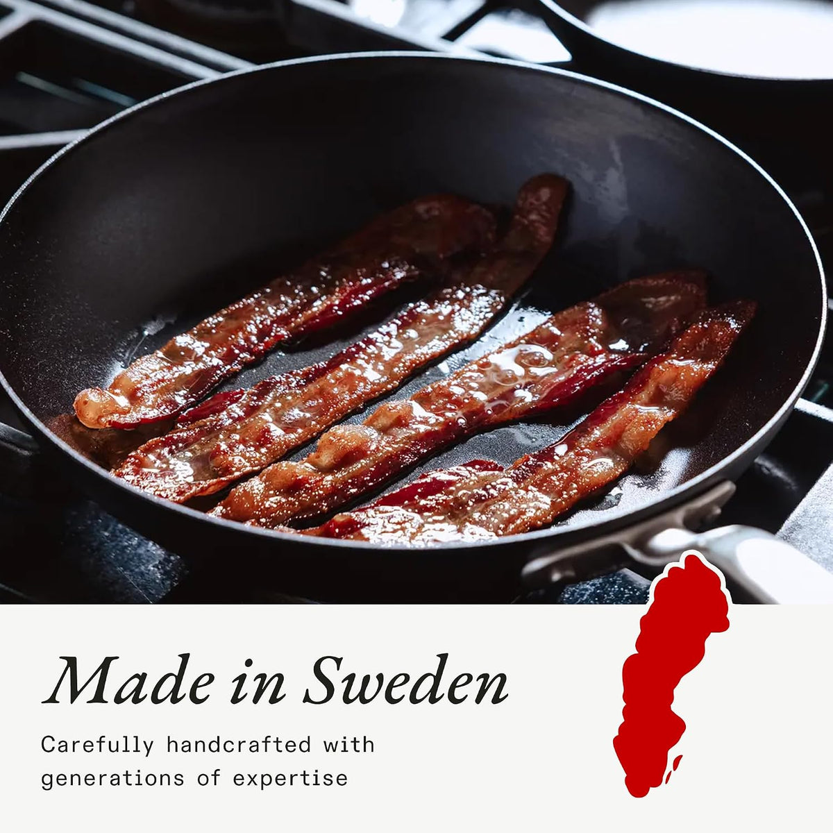 Made in Cookware - 2 Piece (Includes 10",12") Seasoned Carbon Steel Frying Pan - Professional Cookware - Crafted in Sweden - Induction Compatible