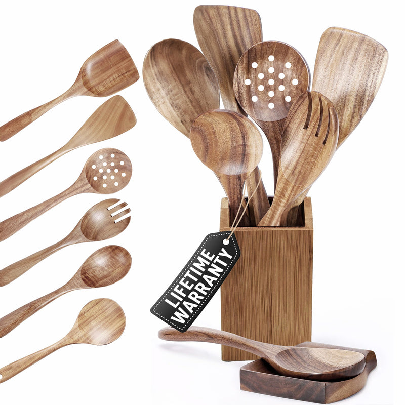 Store Indya Wooden Spoon Set, 8-Piece