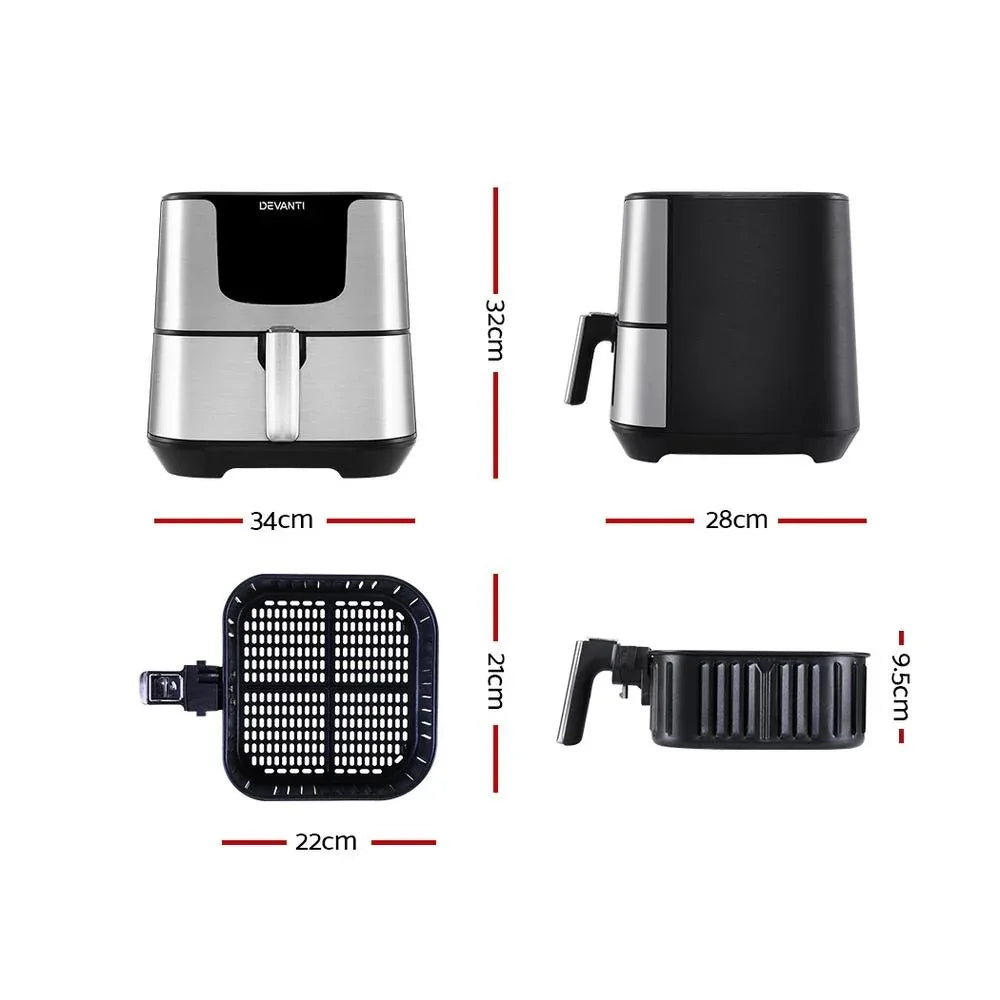 Devanti Digital Air Fryer, 7 L