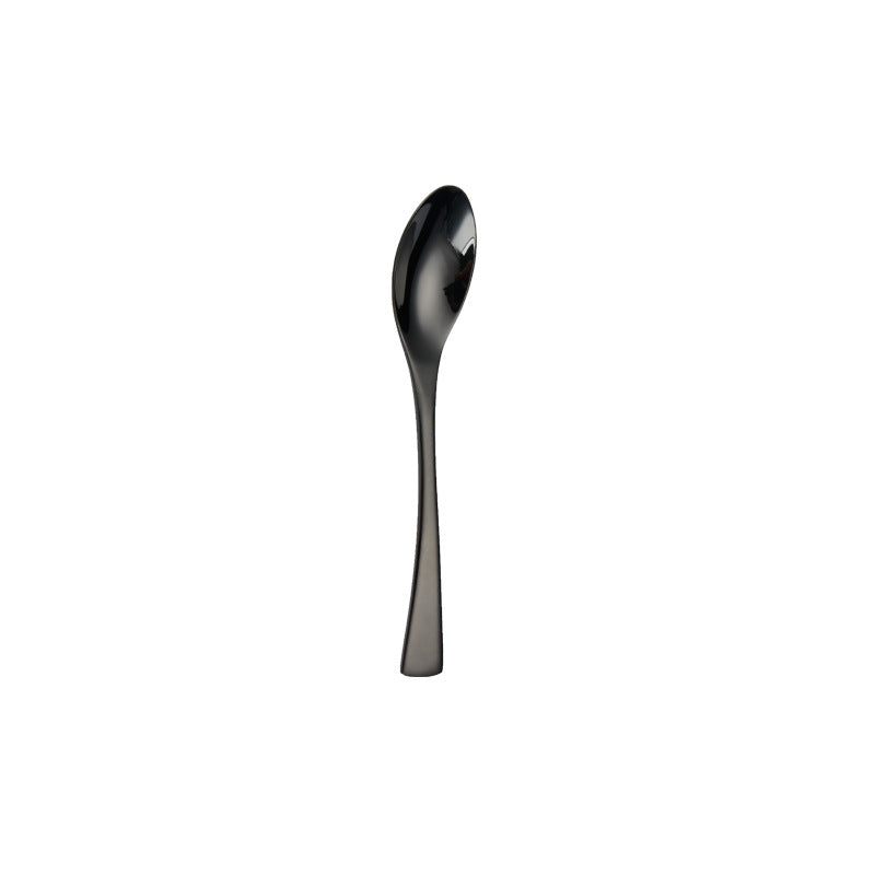 Portugal Stainless Steel Flatware Set, Titanium Black
