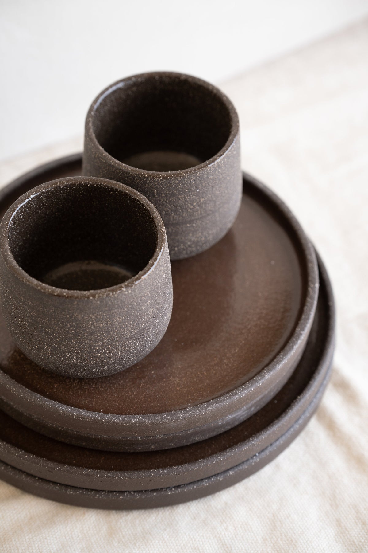 Creating Comfort Stoneware Plates, Pumpernickel