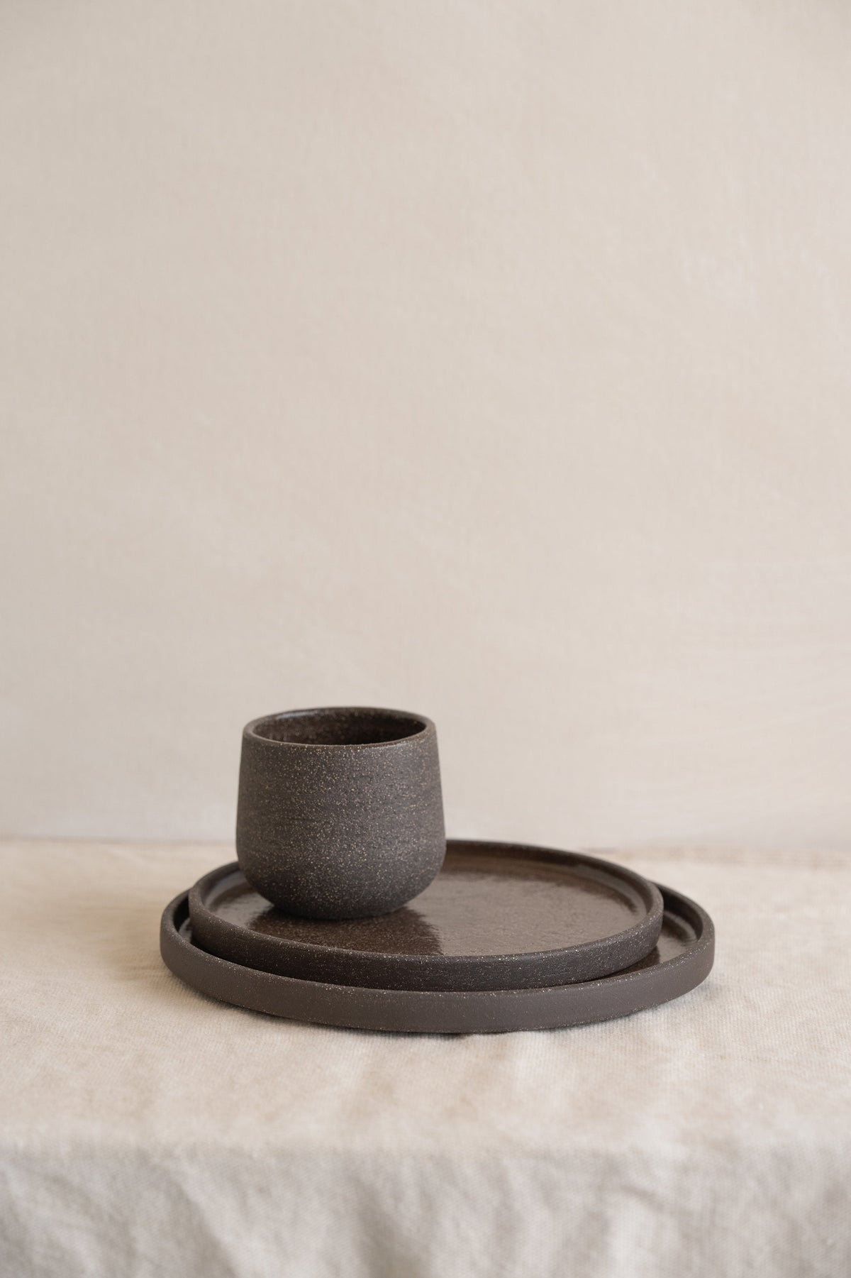 Creating Comfort Stoneware Plates, Pumpernickel