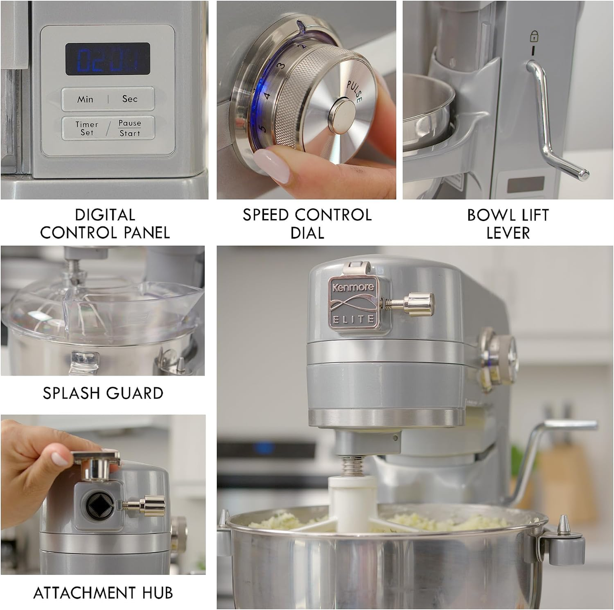 Kenmore Elite Bowl-Lift Stand Mixer with 5 and 6 qt Bowls