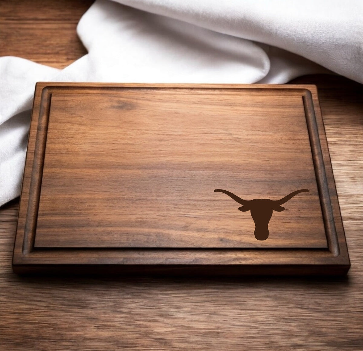 Texas Longhorns Hardwood Cutting Board
