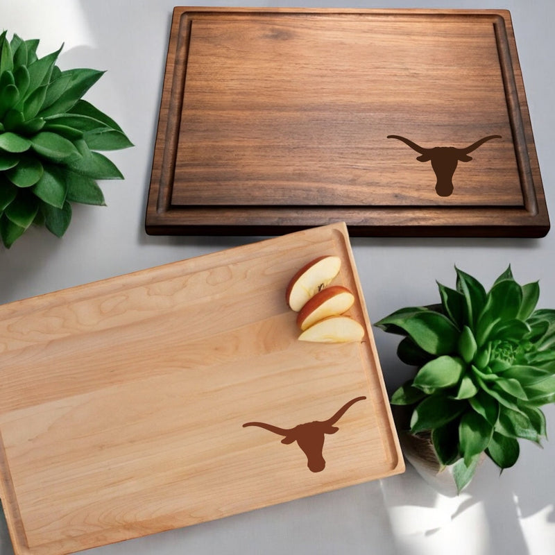 Texas Longhorns Hardwood Cutting Board