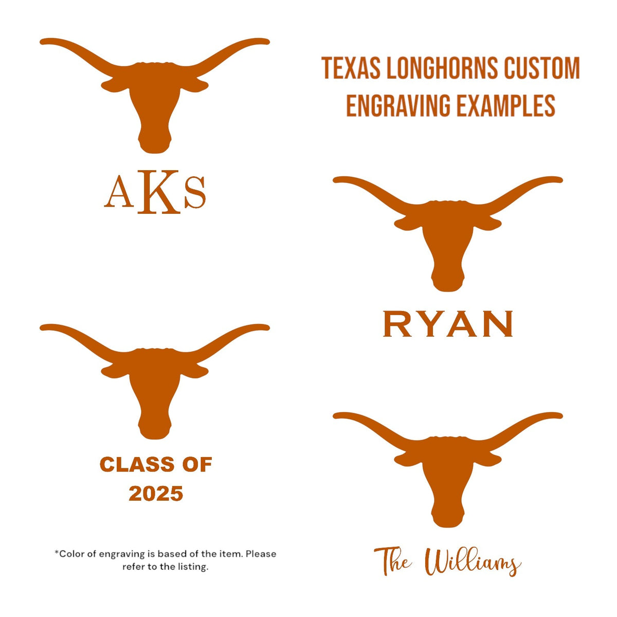 Texas Longhorns Hardwood Cutting Board