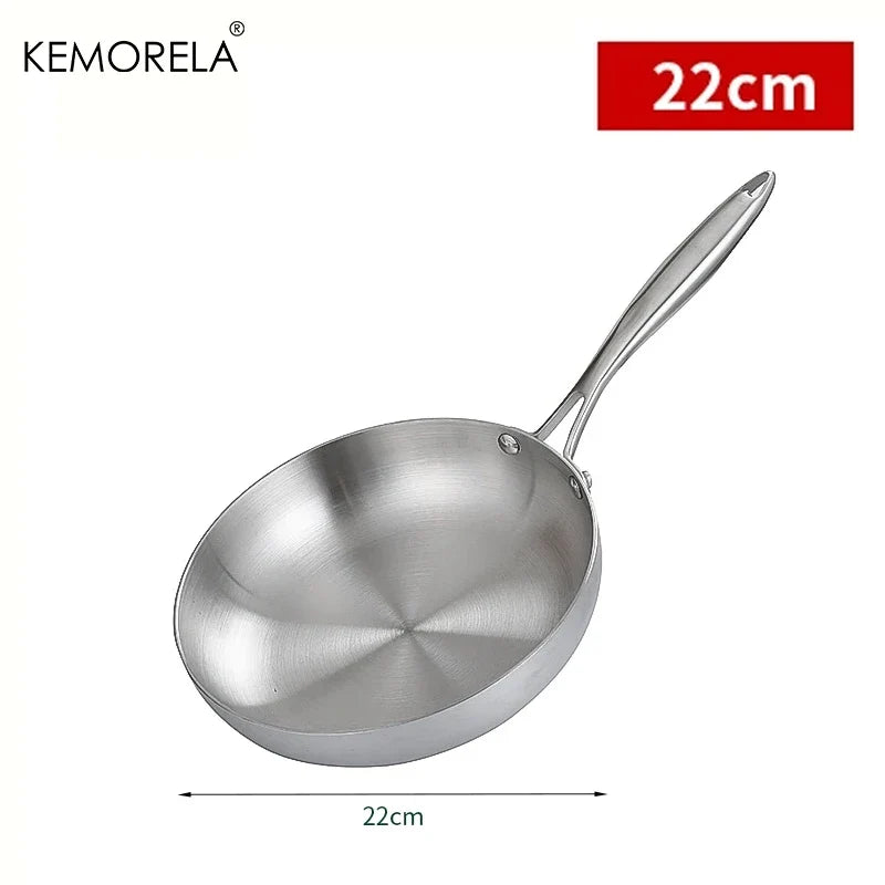 KEMORELA Stainless Steel Frying Pan