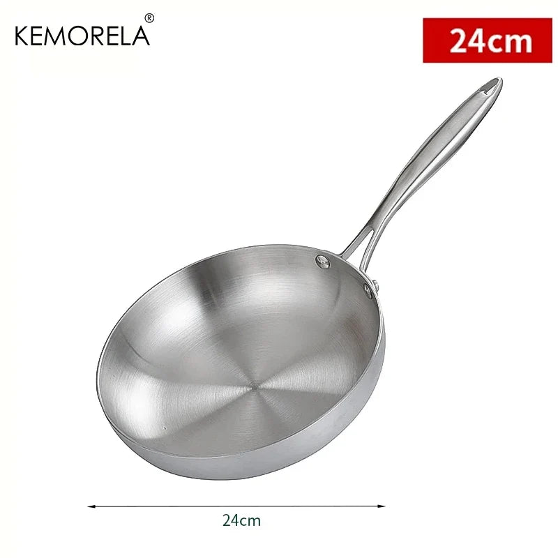 KEMORELA Stainless Steel Frying Pan
