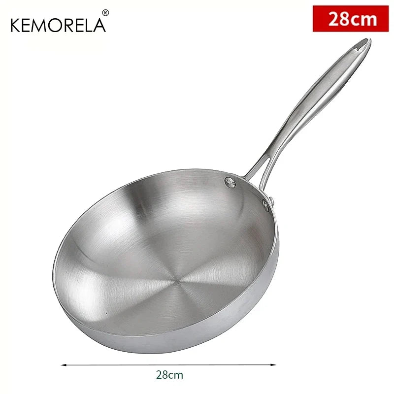 KEMORELA Stainless Steel Frying Pan