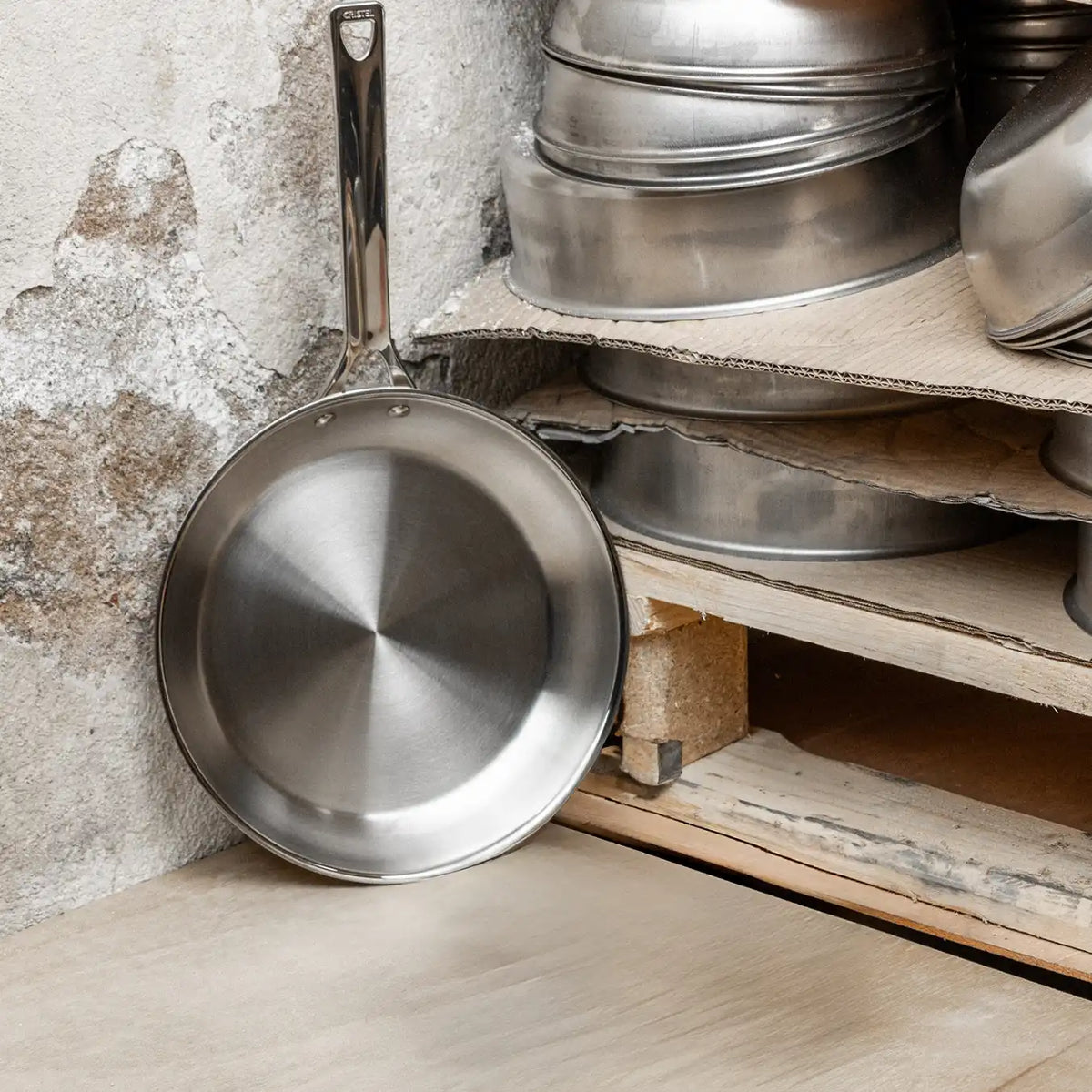 Cristel 1826 Stainless Steel Frying Pan Set, 2-Piece