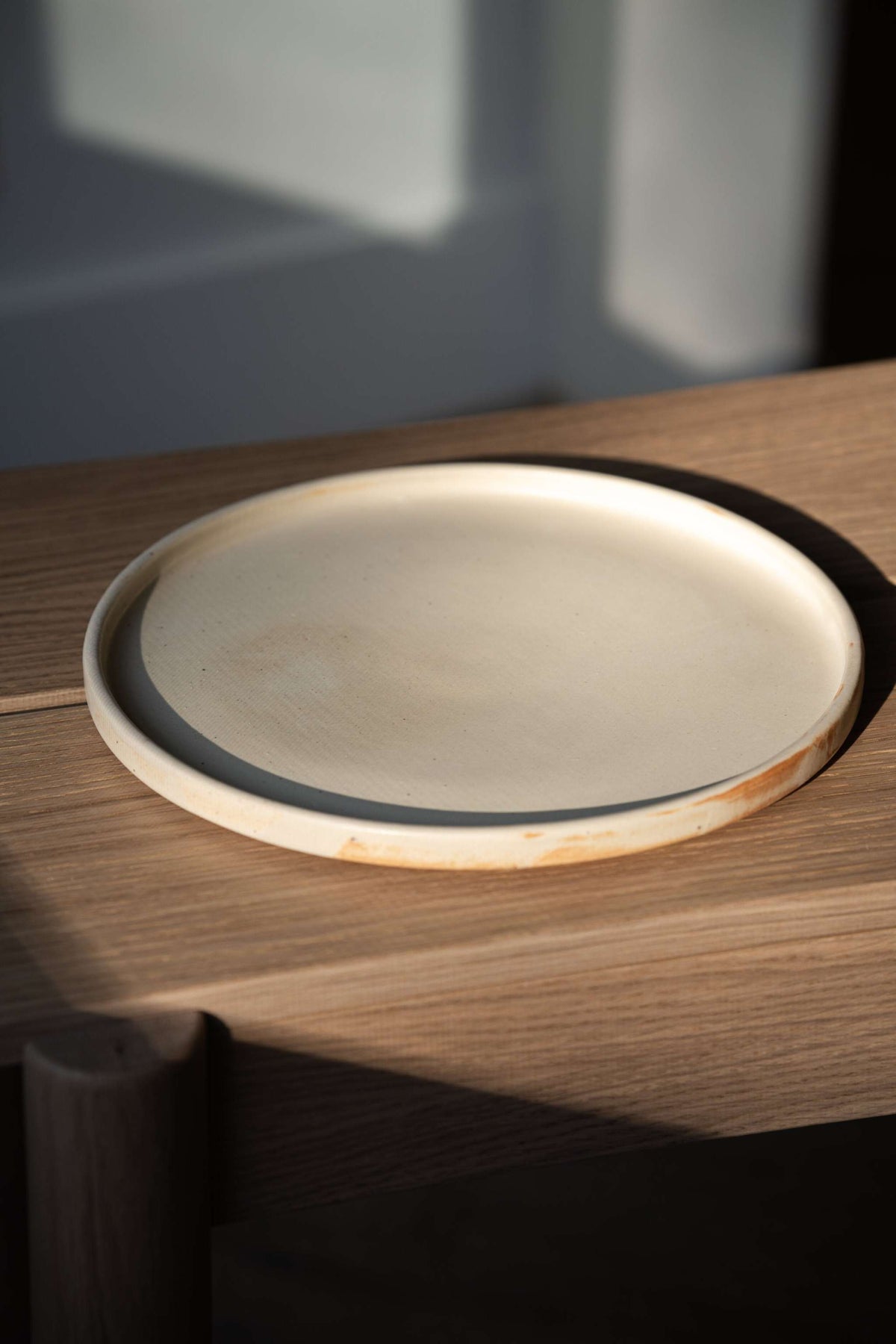 Creating Comfort Stoneware Plates, Matte Beige